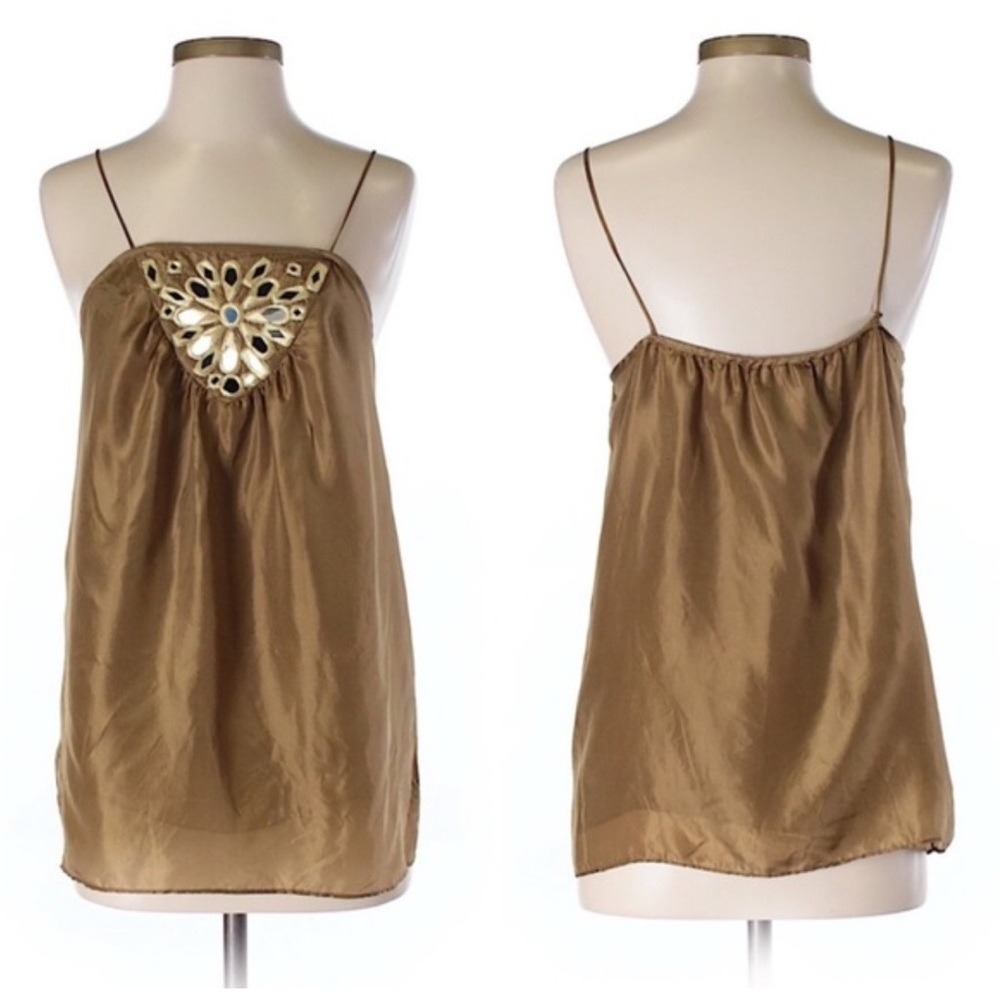 Milly Olive Silk Top